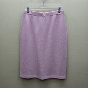 St. John Collection Knit Pencil Skirt Size 10 Wool Blend Academia Old Money READ
